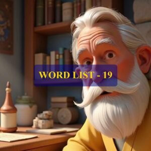 Word List - 19 (Words 181 to 190)