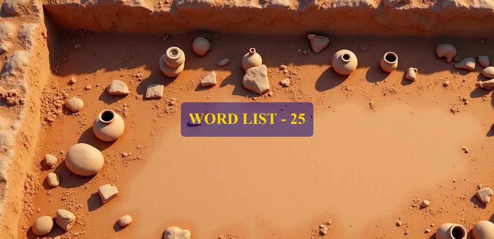 Word List – 25 (Words 241 to 250)