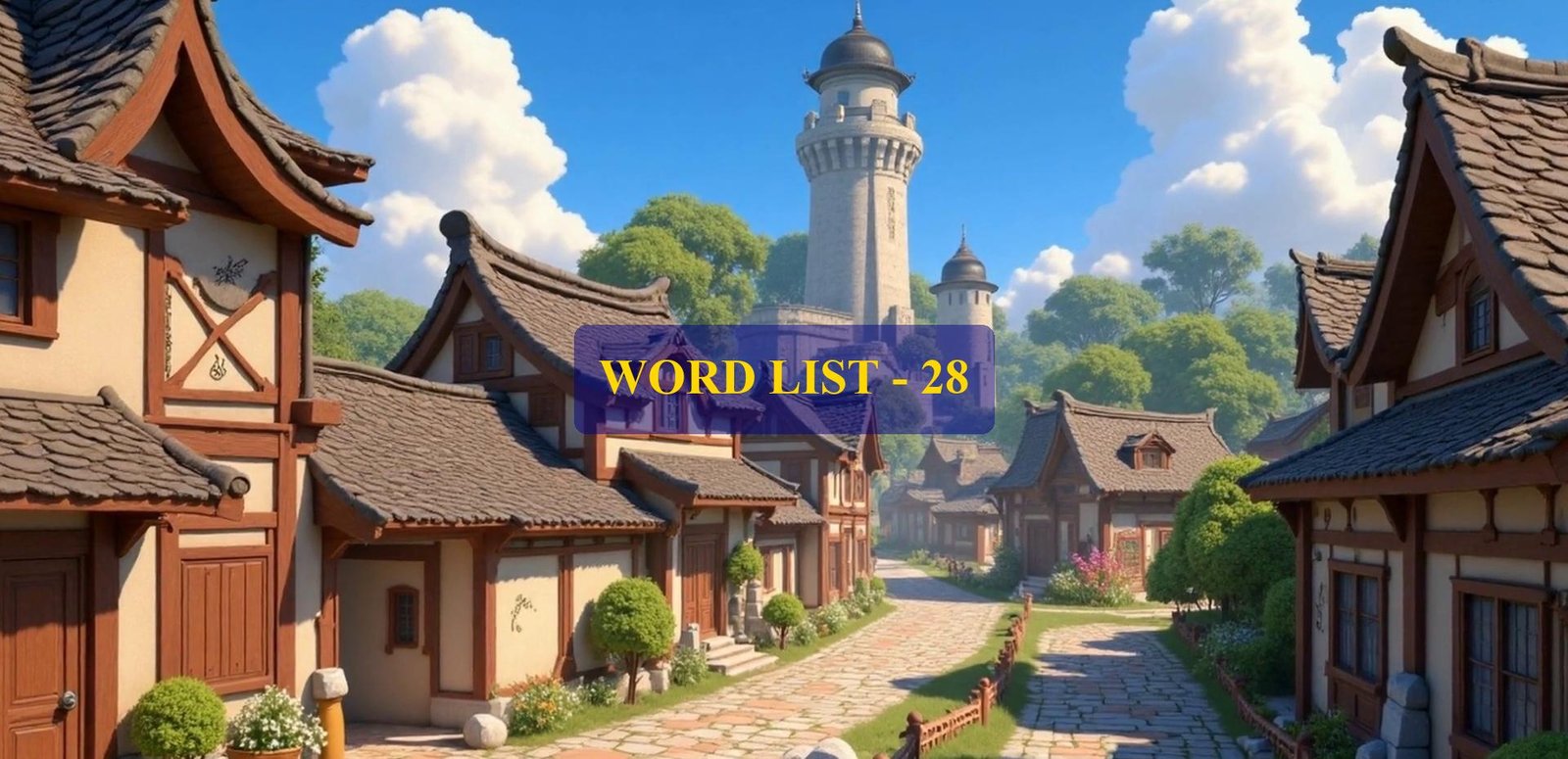 Word List – 28 (Words 271 to 280)