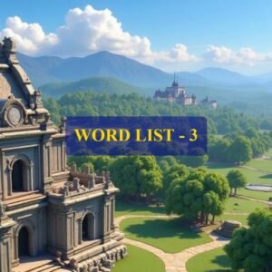 Word List - 3 (Words 21 to 30)