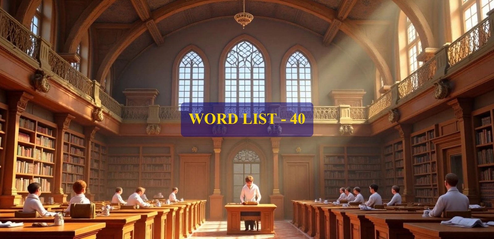Word List – 40 (Words 391 to 400)