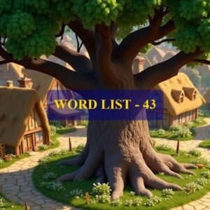 Word List - 43 (Words 421 to 430)