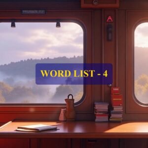 Word List - 4 (Words 31 to 40)
