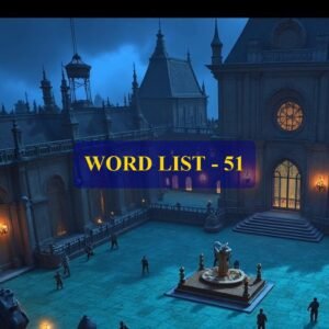 Word List - 51 (Words 501 to 510)