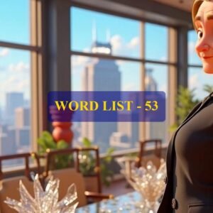 Word List - 53 (Words 521 to 530)