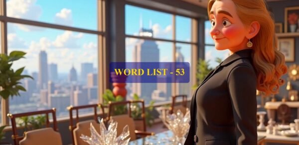 Word List - 53 (Words 521 to 530)