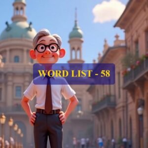 Word List - 58 (Words 571 to 580)