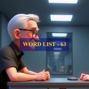 Word List - 63 (Words 621 to 630)