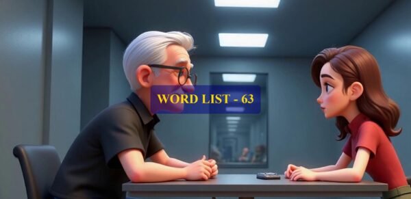 Word List - 63 (Words 621 to 630)