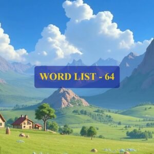 Word List - 64 (Words 631 to 640)