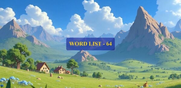Word List - 64 (Words 631 to 640)