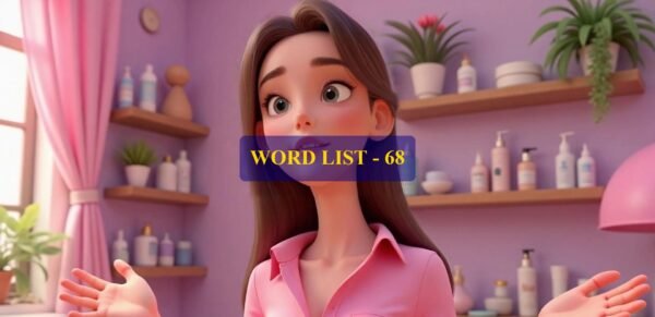 Word List - 68 (Words 671 to 680)
