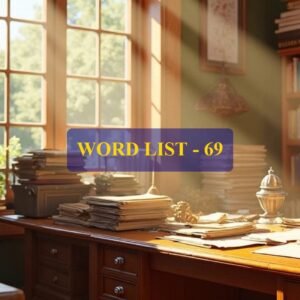 Word List - 69 (Words 681 to 690)