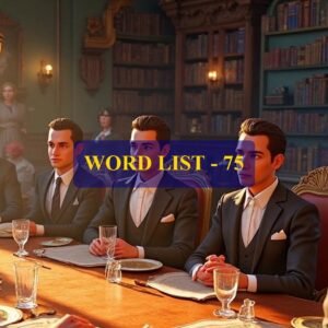 Word List - 75 (Words 741 to 750)