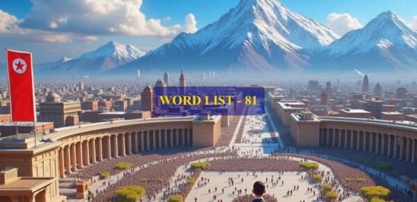Word List - 81 (Words 801 to 810)