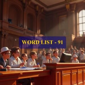 Word List - 91 (Words 901 to 910)