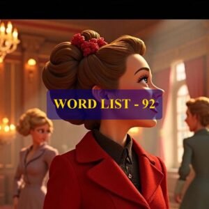 Word List - 92 (Words 911 to 920)
